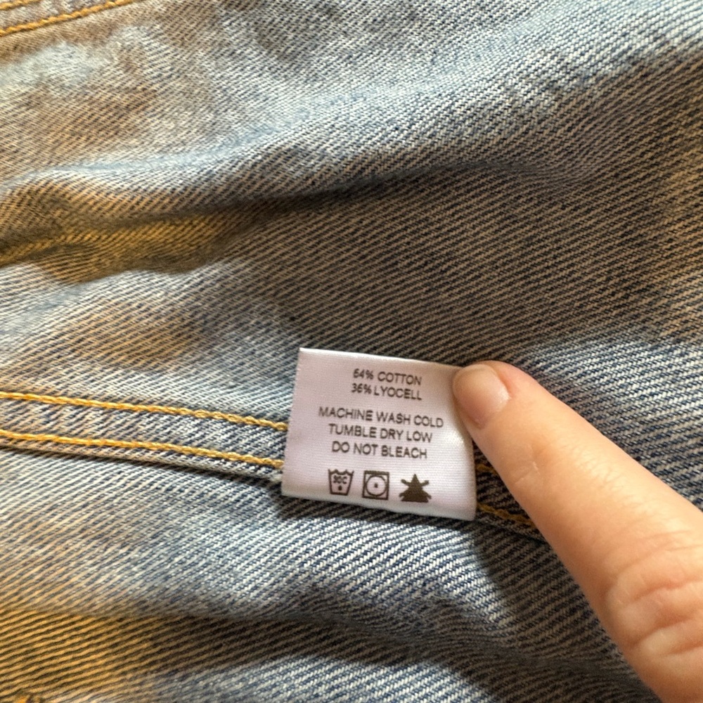 Able Light Blue Jean Jacket with Button Details - image 5